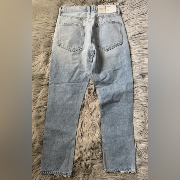 AGOLDE Riley High Rise Straight Crop in Clear Skies Size 26 NWT - Picture 3 of 8